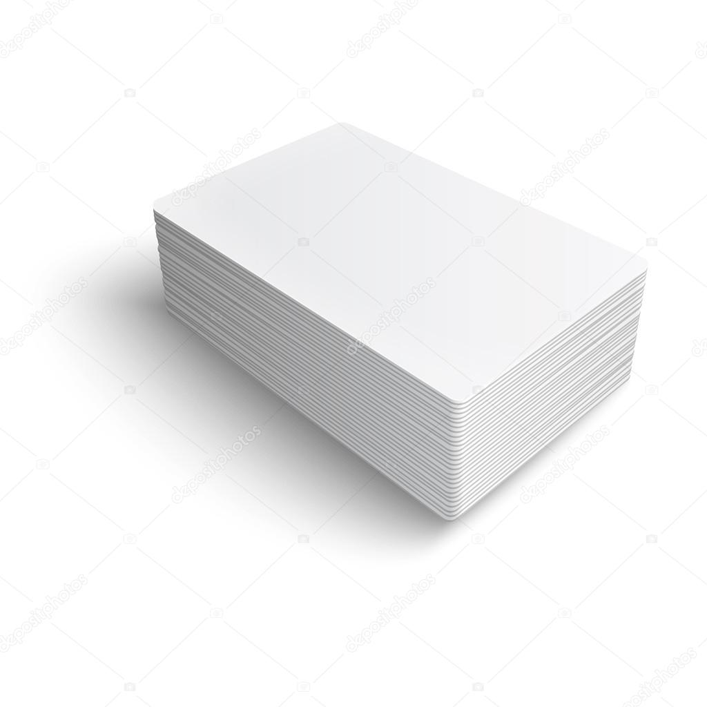 Stack of blank business card. Stock Vector by ©gruffi 30457845